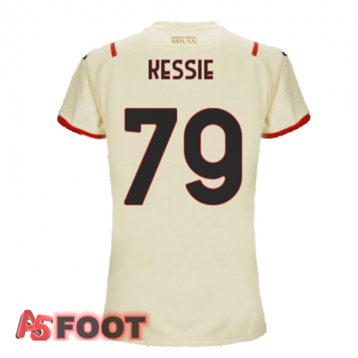 Maillot Milan AC（KESSIE 79）Femme Exterieur Beige 2021/2022