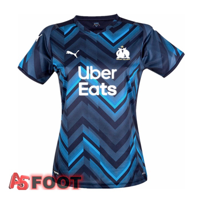 Maillot Olympique Marseille Femme Exterieur Bleu Marine 2021/2022