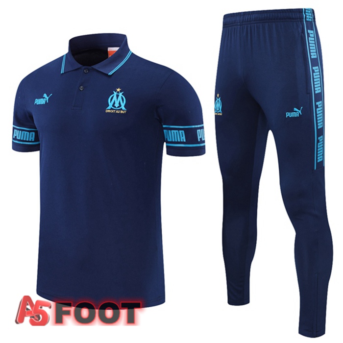 Polo de Foot Marseille OM + Pantalon Bleu Royal 2021/2022