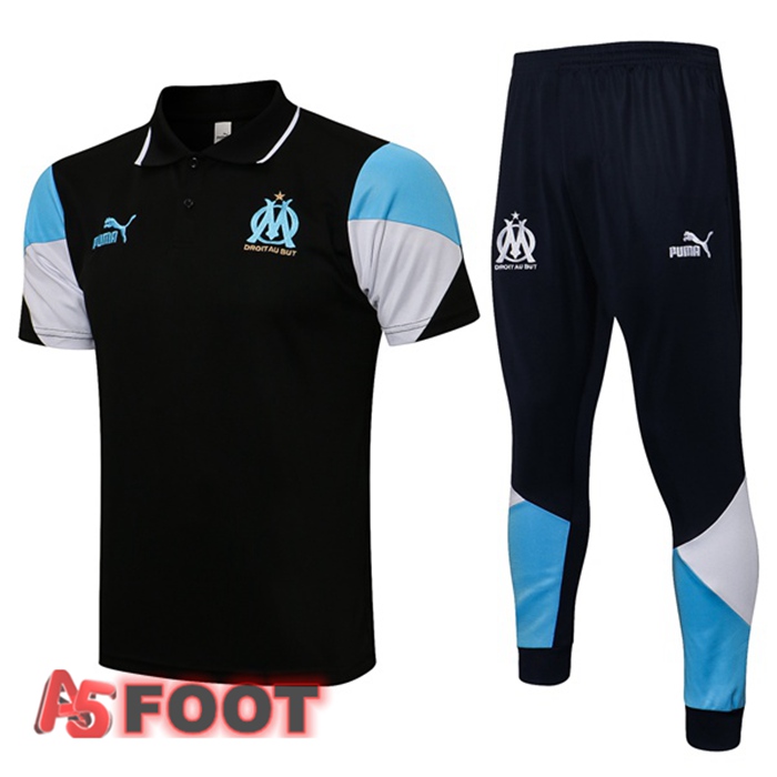 Polo de Foot Marseille OM + Pantalon Noir 2021/2022