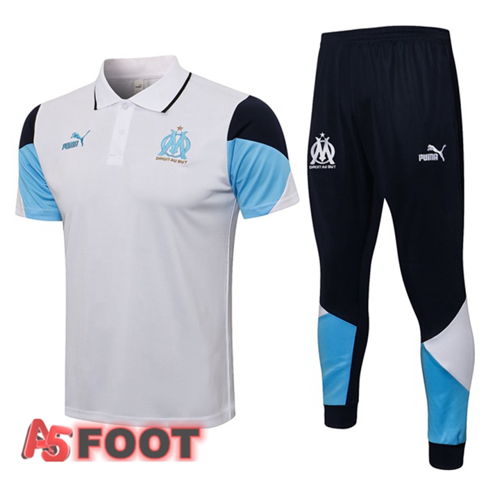 Polo de Foot Marseille OM + Pantalon Blanc 2021/2022