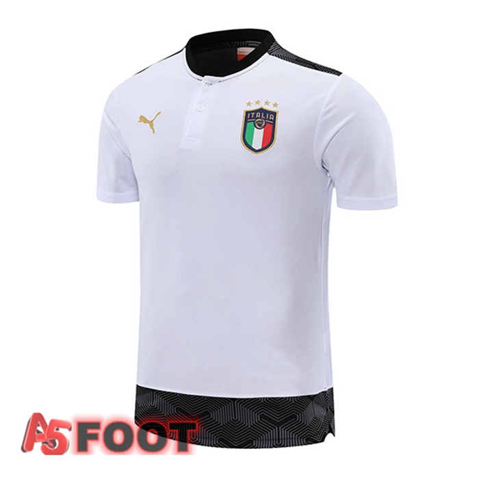 Polo de Foot Italie Blanc 2021/2022