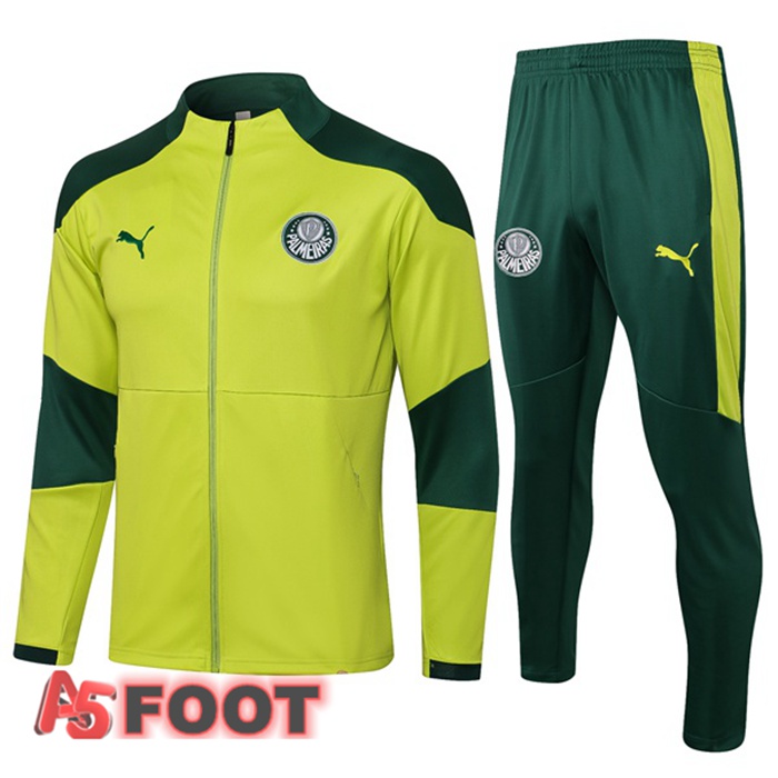 Veste Survetement de Foot Palmeiras Jaune 2021/2022