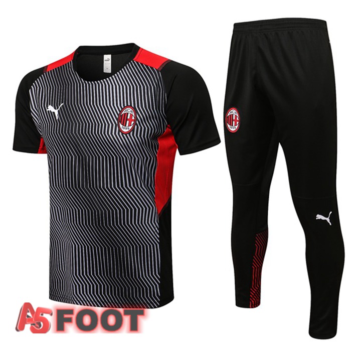 Training T-Shirts Milan AC + Pantalon Noir 2021/2022
