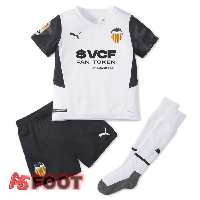 Maillot FC Valencia Enfant Domicile Blanc 2021/2022