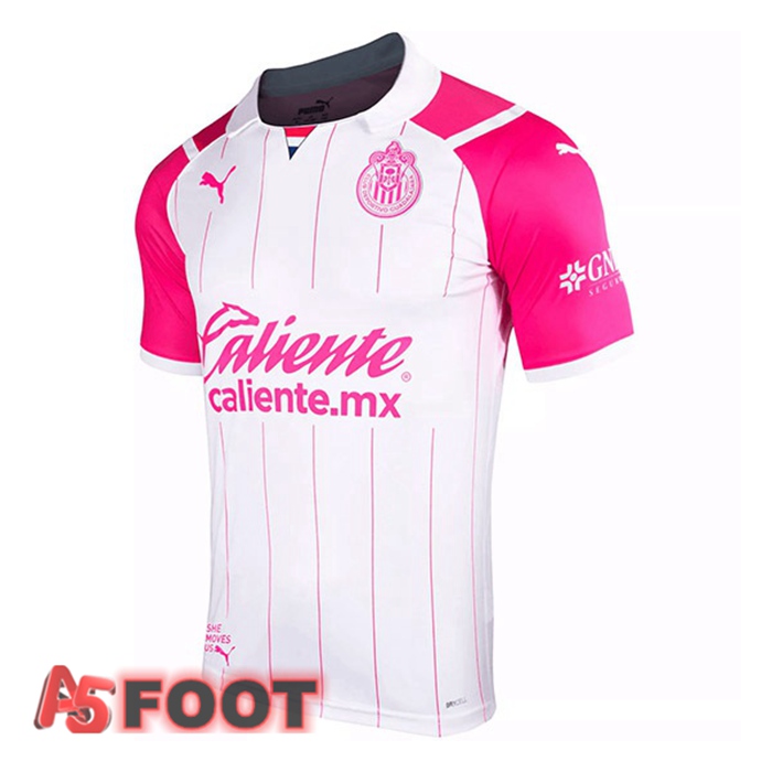 Maillot CD Guadalajara Special Edition Rose Blanc 2021/22