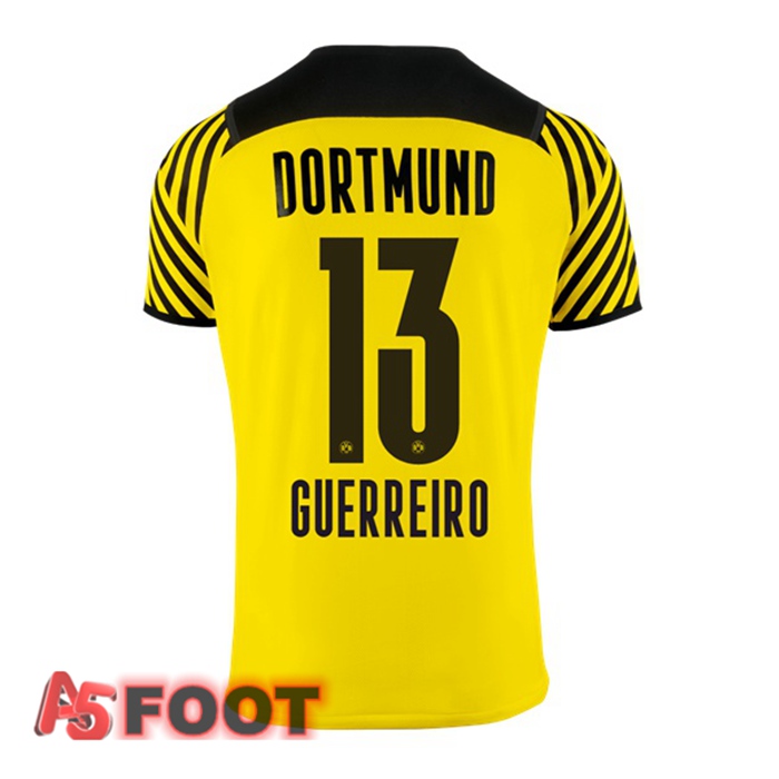 Maillot Dortmund BVB (Guerreiro 13) Femme Domicile Jaune 2021/22