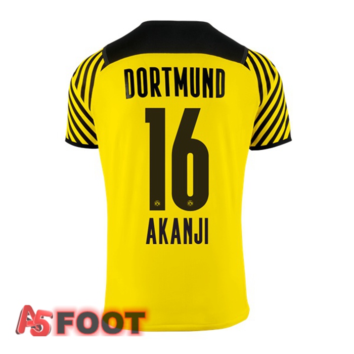 Maillot Dortmund BVB (Akanji 16) Femme Domicile Jaune 2021/22