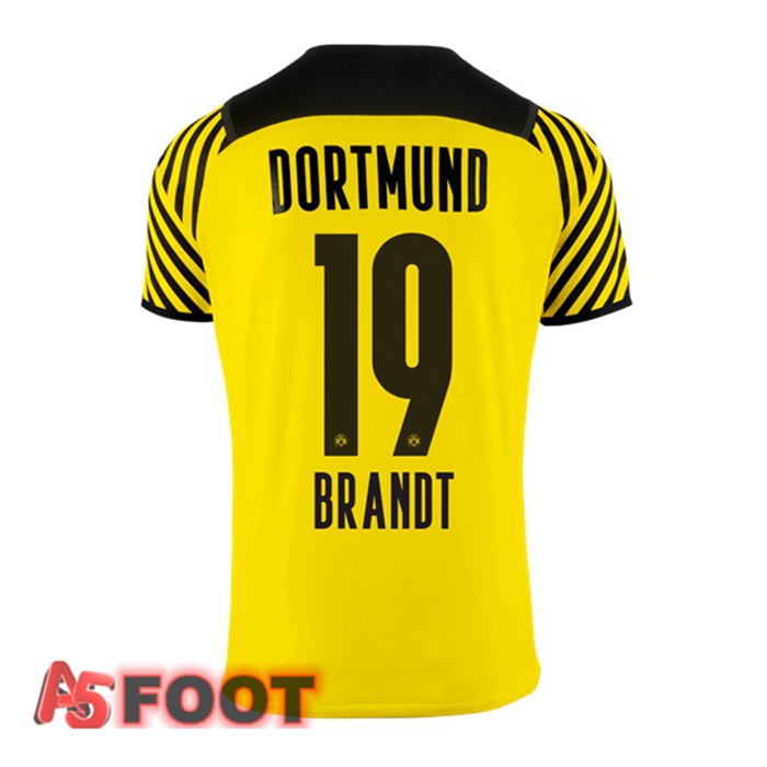 Maillot Dortmund BVB (Brandt 19) Femme Domicile Jaune 2021/22