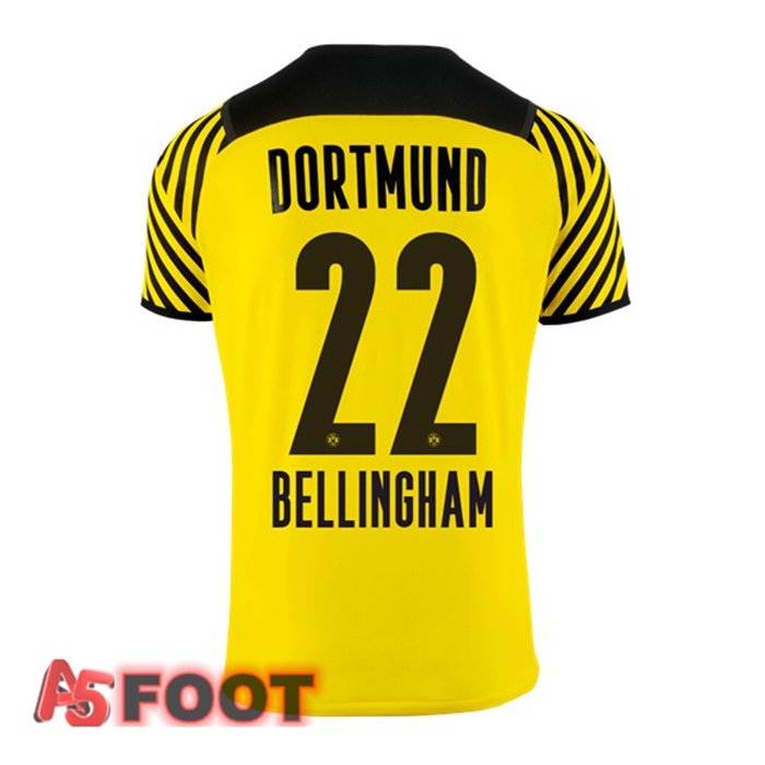 Maillot Dortmund BVB (Bellingham 22) Femme Domicile Jaune 2021/22