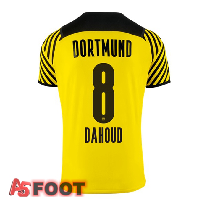 Maillot Dortmund BVB (Dahoud 8) Femme Domicile Jaune 2021/22