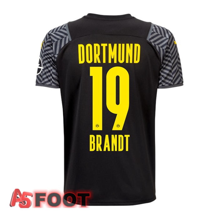 Maillot Dortmund BVB (Brandt 19) Femme Exterieur Noir 2021/22