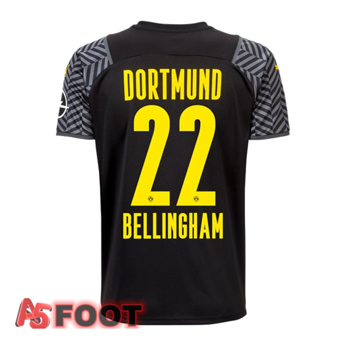 Maillot Dortmund BVB (Bellingham 22) Femme Exterieur Noir 2021/22