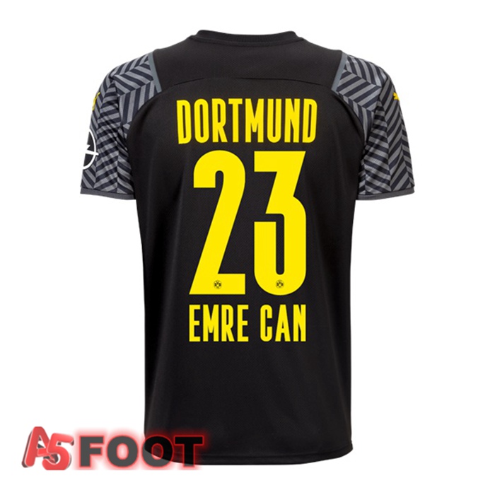 Maillot Dortmund BVB (Emre Can 23) Femme Exterieur Noir 2021/22