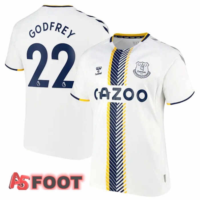 Maillot Everton (Godfrey 22) Third Blanc 2021/22