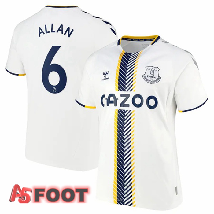 Maillot Everton (Allan 6) Third Blanc 2021/22