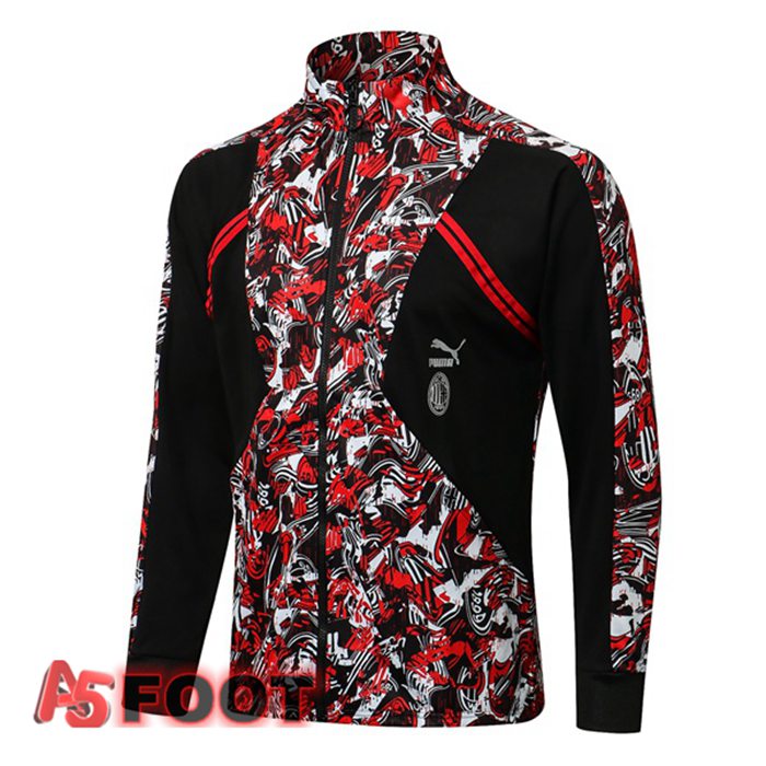 Veste de Foot Milan AC Rouge Noir 2021/2022