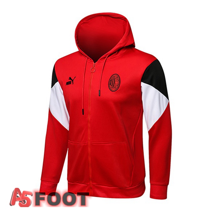 Veste A Capuche Milan AC Rouge 2021/2022