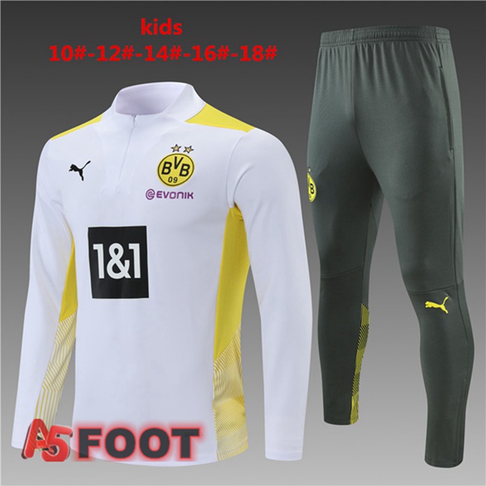 Survetement Enfant Dortmund BVB Blanc 2021/2022