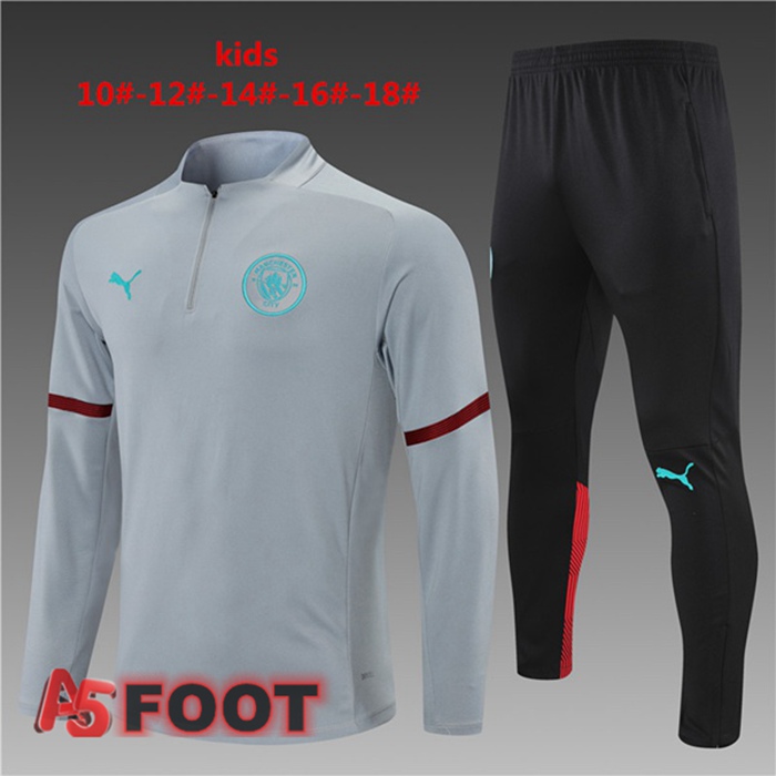 Survetement Enfant Manchester City Gris 2021/2022