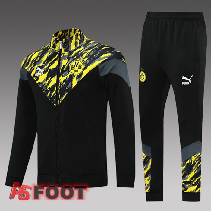 Survetement Enfant Dortmund BVB Noir Jaune 2021/2022