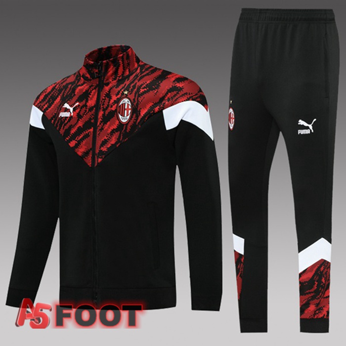 Survetement Enfant Milan AC Noir Rouge 2021/2022