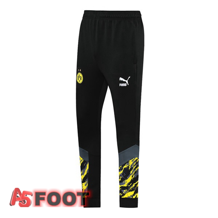 Pantalon de Foot Dortmund BVB Noir Jaune 2021/2022