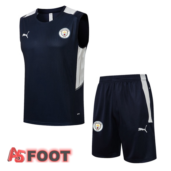 Gilet de Foot Manchester City + Shorts Bleu Royal 2021/2022