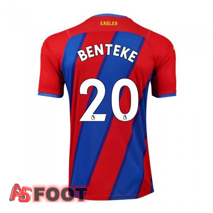 Maillot Crystal Palace (BENTEKE 20) Domicile Rouge/Bleu 2021/22