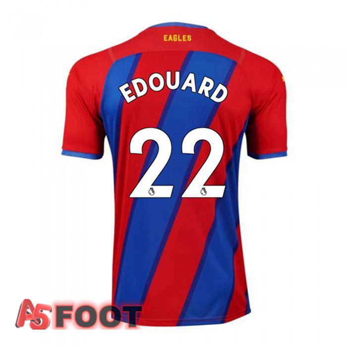 Maillot Crystal Palace (EDOUARD 22) Domicile Rouge/Bleu 2021/22