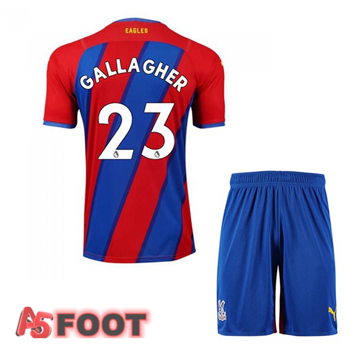 Maillot Crystal Palace (GALLAGHER 23) Enfant Domicile Rouge/Bleu 2021/22