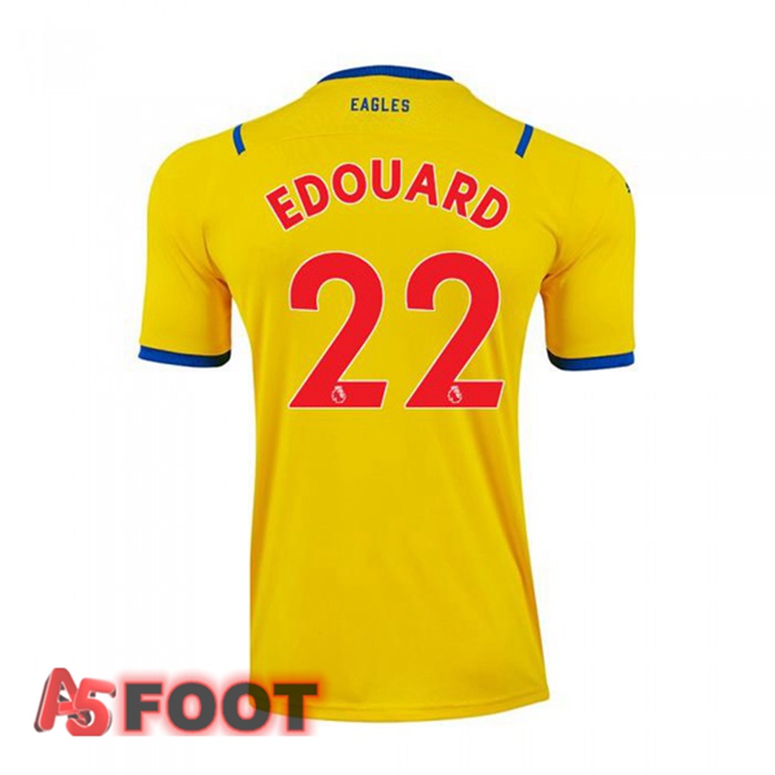 Maillot Crystal Palace (EDOUARD 22) Exterieur Jaune 2021/22