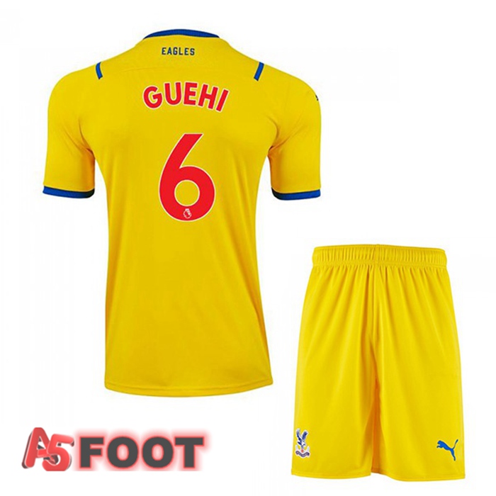 Maillot Crystal Palace (GUEHI 6) Enfant Exterieur Jaune 2021/22