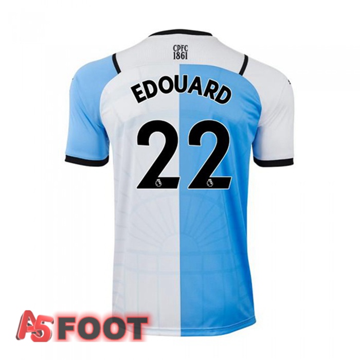 Maillot Crystal Palace (EDOUARD 22) Third Blanc/Bleu 2021/22