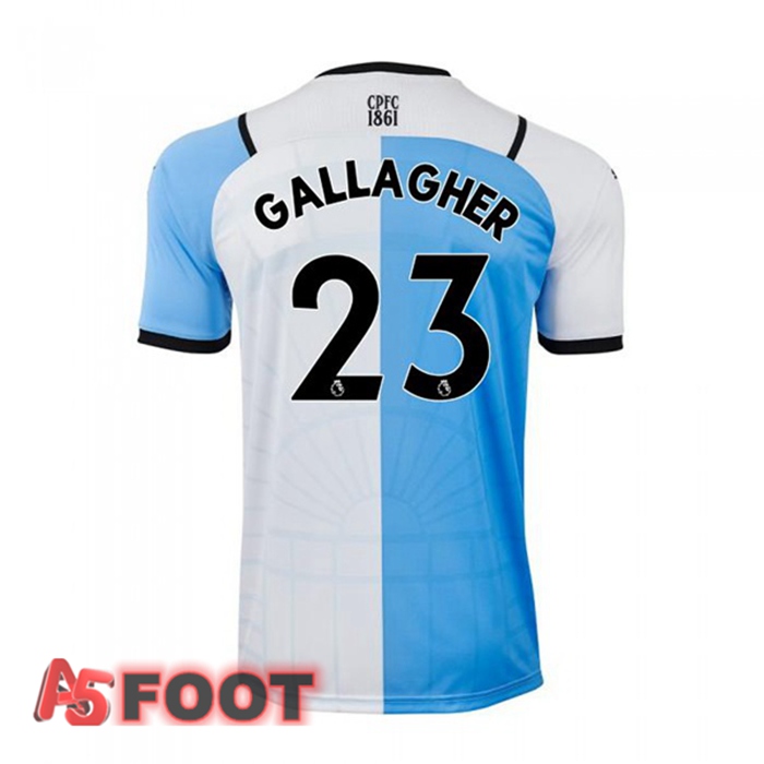 Maillot Crystal Palace (GALLAGHER 23) Third Blanc/Bleu 2021/22