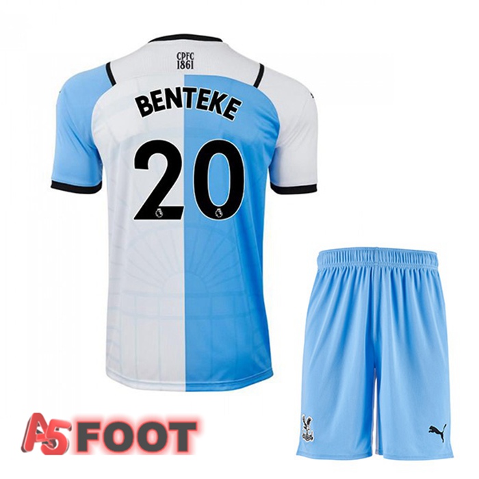 Maillot Crystal Palace (BENTEKE 20) Enfant Third Blanc/Bleu 2021/22