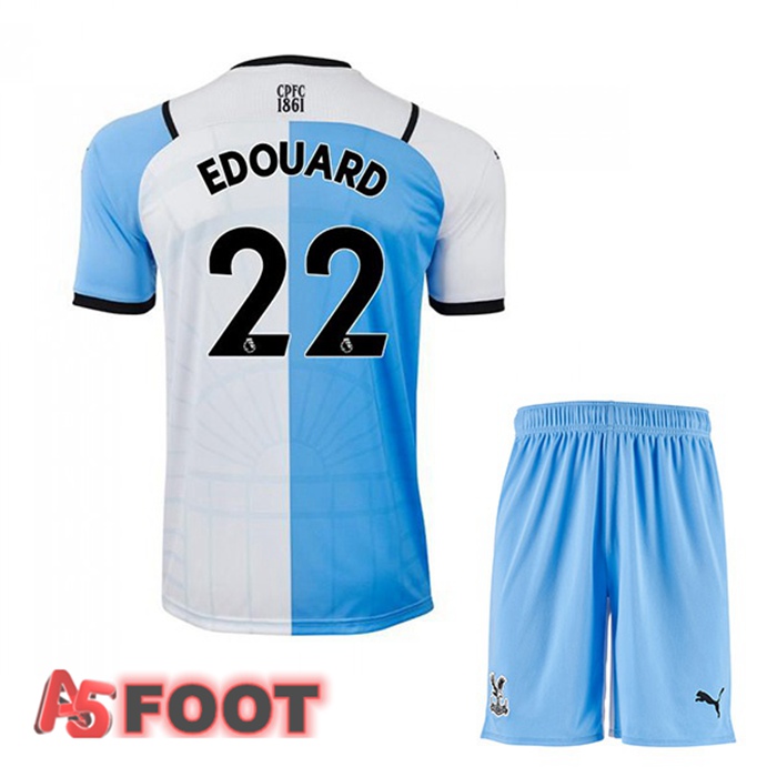 Maillot Crystal Palace (EDOUARD 22) Enfant Third Blanc/Bleu 2021/22