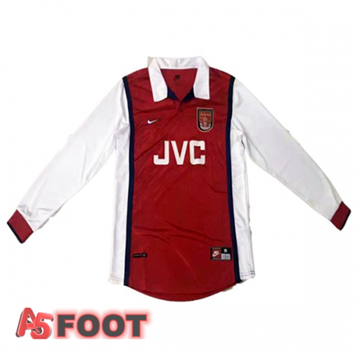 Maillot de Foot Arsenal Retro Domicile Manche longue 1998-1999