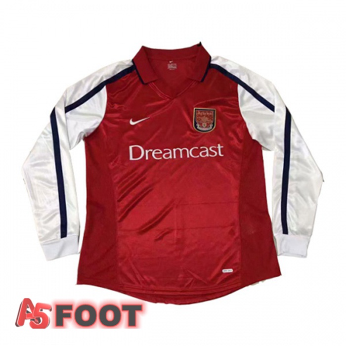 Maillot de Foot Arsenal Retro Domicile Manche longue 2000-2001