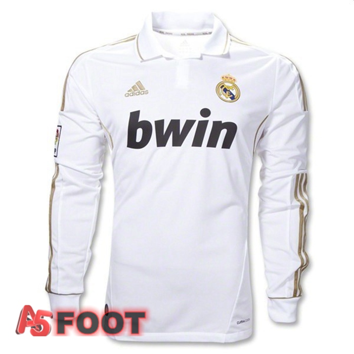 Maillot de Foot Real Madrid Manche longue Retro Domicile 2011-2012