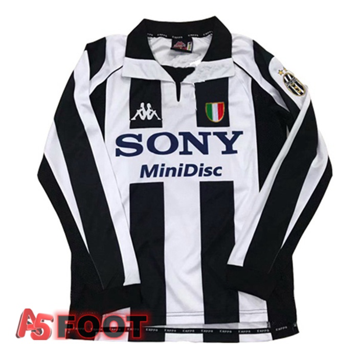 Maillot de Foot Juventus Manche longue Retro Domicile 1997 1998 Maillot
