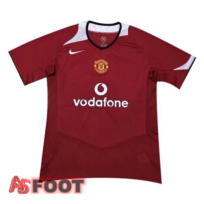 Maillot de Foot Manchester United Retro Domicile 2005-2006