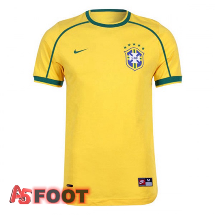 Maillot de Foot Bresil Retro Domicile 1998 2000