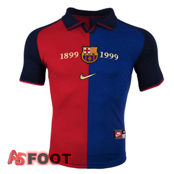 Maillot de Foot FC Barcelone Retro Domicile 1999 2000