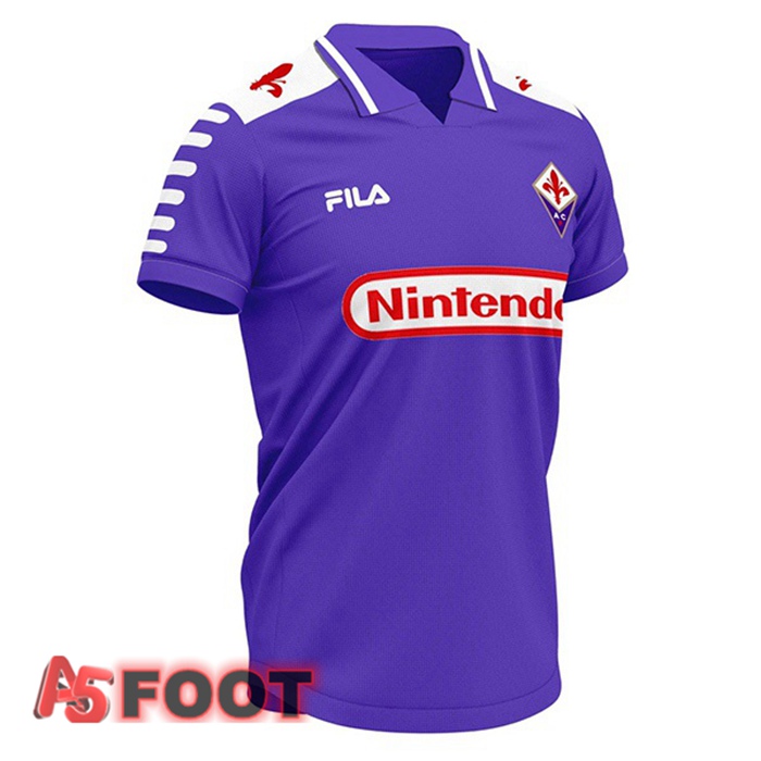 Maillot de Foot ACF Fiorentina Retro Domicile 1998 1999 Maillot