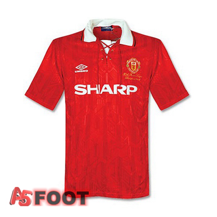 Maillot de Foot Manchester United Retro Domicile 1992-1994
