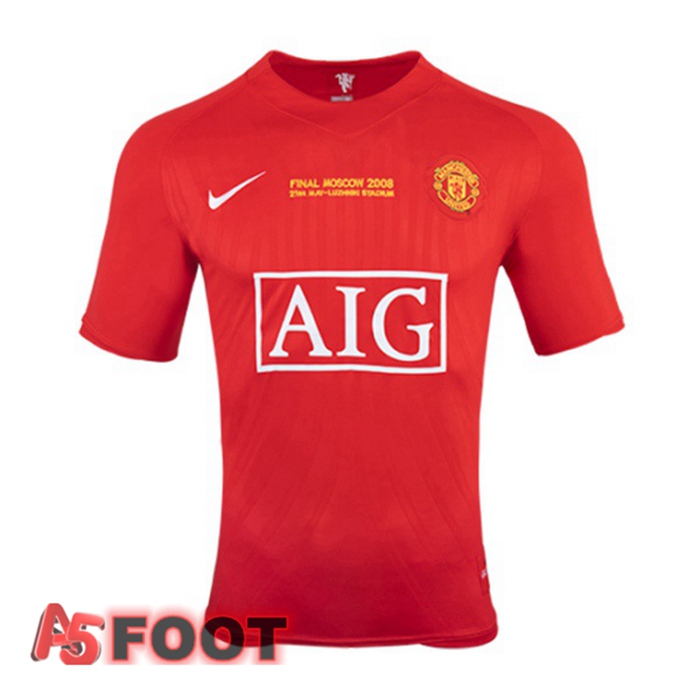 Maillot de Foot Manchester United Champion Retro Domicile 2007-2008