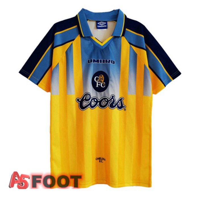 Maillot de Foot FC Chelsea Retro Exterieur Jaune 1995-1997