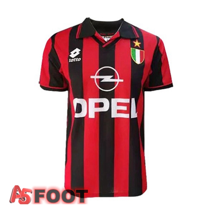 Maillot de Foot Milan AC Retro Domicile Rouge 1996-1997