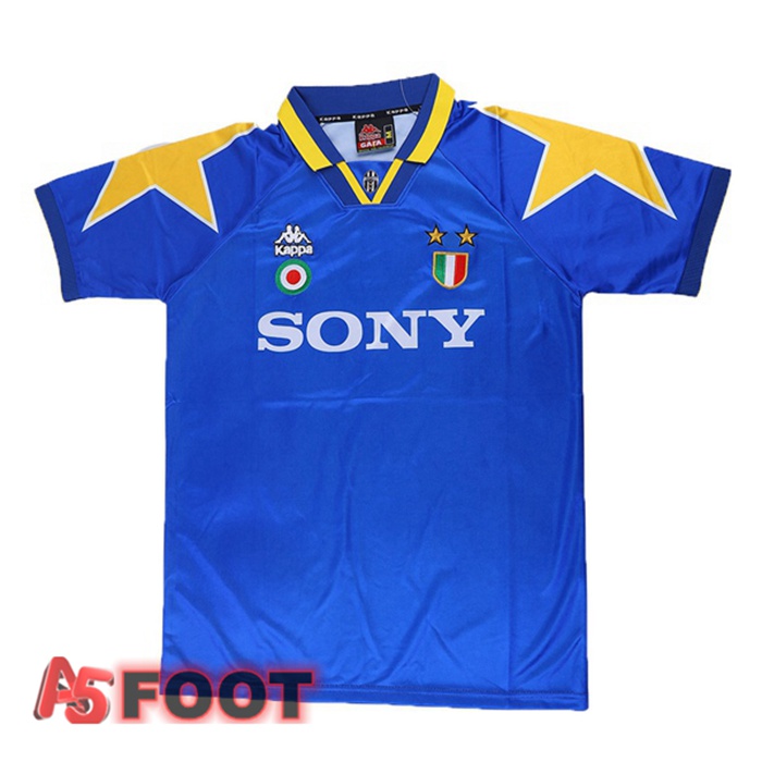 Maillot de Foot Juventus Third Retro Exterieur Bleu 1995-1996